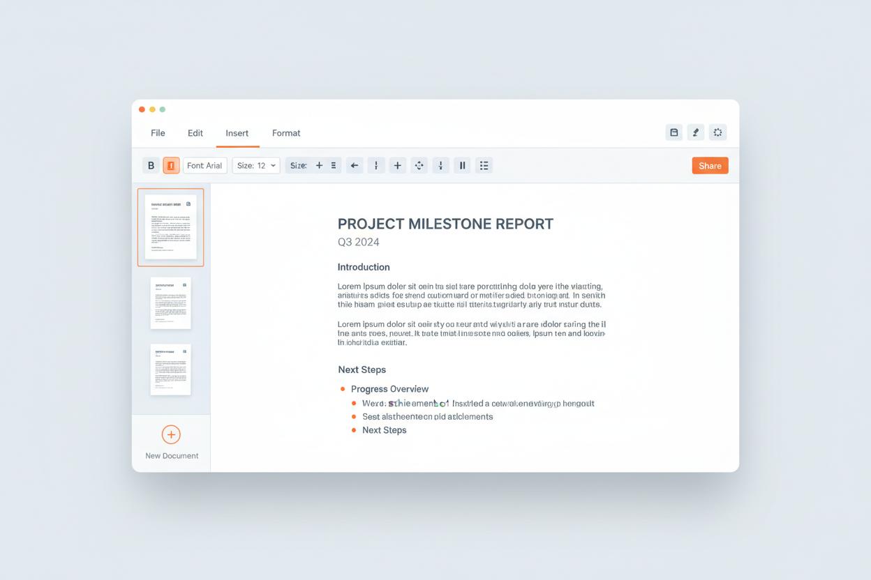 WPS Office 文字处理界面截图